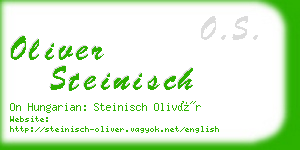 oliver steinisch business card